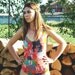 Vintage 1990's Monokini/One piece Swimsuit with Newspaper print