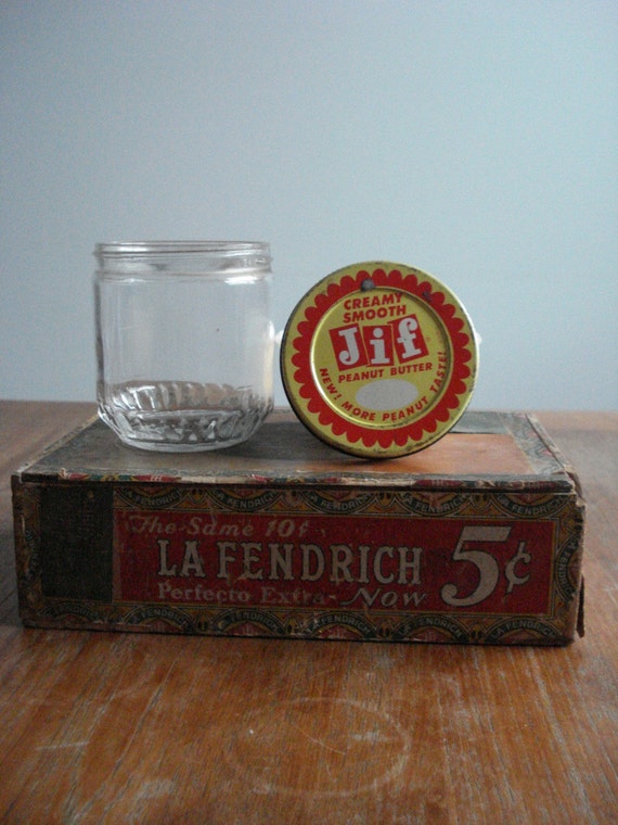 Vintage Jif Peanut Butter Jar
