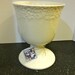 White ceramic urn