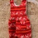 southwest 70s GUATEMALAN ikat style LLAMA childrens jumper romper