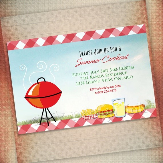 Cookout Invitation Wording 6