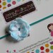 Newborn Headband --Dainty Turquoise Flower Headband-- Darling Little Bow Shop