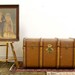 RESERVED Italy to New York Antique Gazzarrini Trunk