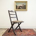Victorian Folding Chair with Fabric Seat