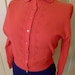 WATERMELON in CASHMERE--Amazing 1940s Pink Cashmere Cardigan with Embroidered Detail-S,M
