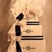 Please Do Not Order - Reserved for Chanel - Wedding Card Box Cream and Black,