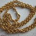 Burnished 34 Inch Gold Chain With Lobster Clasp