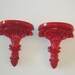 Glossy Fire Engine RED SCONCE SHELF