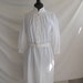 70s White Lace Dress . 1970s Summer Dress