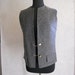 CLEARANCE 70s Wool Vest w/Chains . Steampunk . Glentex M,L