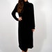 SALE SALE Vintage 90s Black Velvet Turtle Neck Long Sleeve Dress