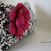Diaper Clutch / Bridesmaid-Wedding Clutch - Damask Black