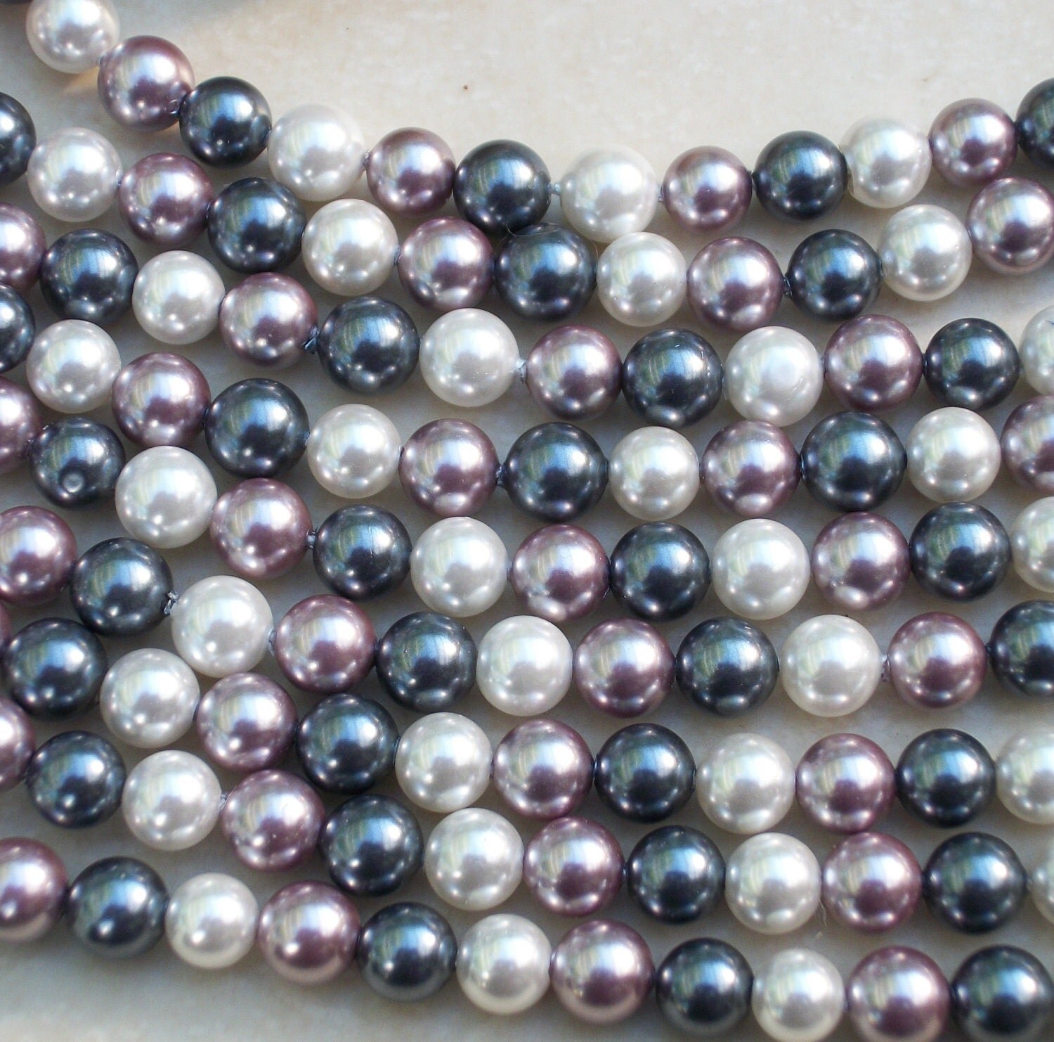 South Sea Shell Pearl Multicolor 6mm round (full strand) from