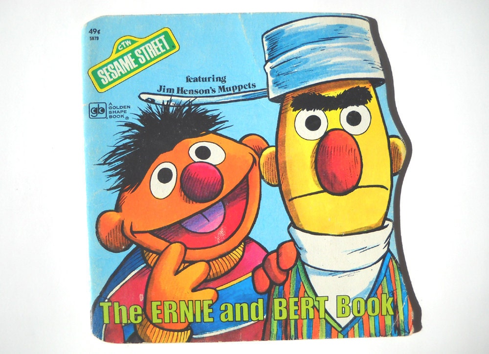 Ernie and Bert Book: Vintage 1970s Sesame Street