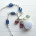 Geode Druzy Gemstone Necklace : Delicate Jewelry, Chalcedony Jewelry, Indigo Blue Jewelry, Druzy Jewelry, Geode Jewelry