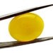 Natural Yellow Onyx Oval Cabochon Stone (21mm x 17mm x 7mm)