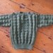 Khaki wool child's sweater 3- 4 year old handknit