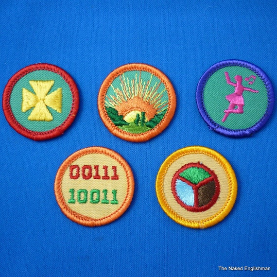 Vintage Girl Scout badges