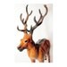Leather caribou,large reindeer stag,figure,figurine,forest creature,woodland,cabin decor,rustic decor,cottage,collectible,regal,unique