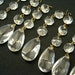 Old Vintage Glass Facet Teardrop Prisms Lamp Repair Jewelry 14 Prism Strands