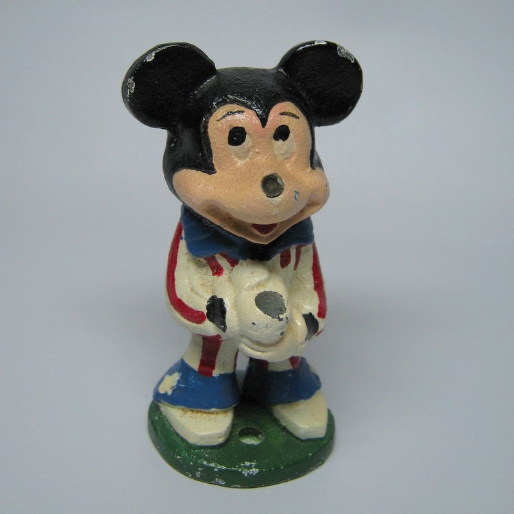 cast iron mickey mouse figurine