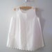 1930's Handmade White Scalloped Petticoat