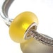 Yellow Sea Glass Effect Handmade Lampwork Bead Fits Troll Biagi