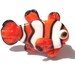 Glass lampwork fish NEMO bead