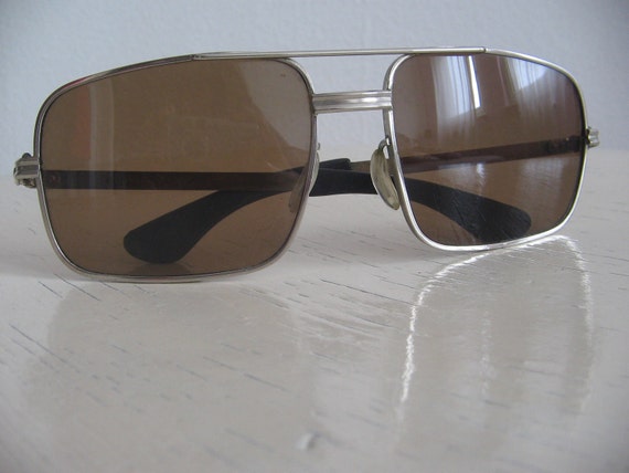 Vintage 60s Or 70s Sunglasses For Men With Metal Frame