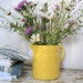 French earthenware milk jug shabby chic yellow flea market.