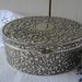 Vintage french metal jewelry box