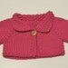 Handknit Waldorf Doll Cardigan