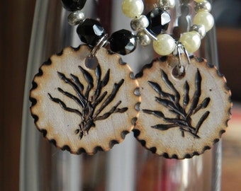 Bride and Groom Toast Glass Charms