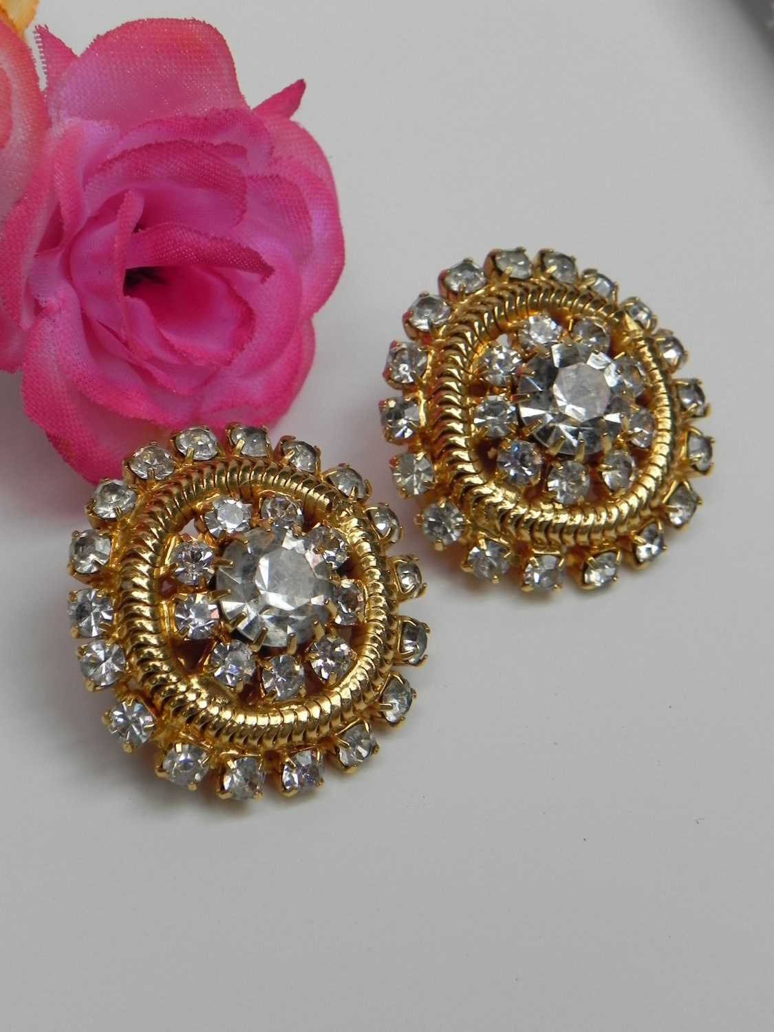 Hobe Vintage Earrings by ForeverBouquet on Etsy