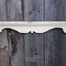 SALE-Salvaged Shabby White Sculptural Wood-Art-Wall Hanging-Shelf