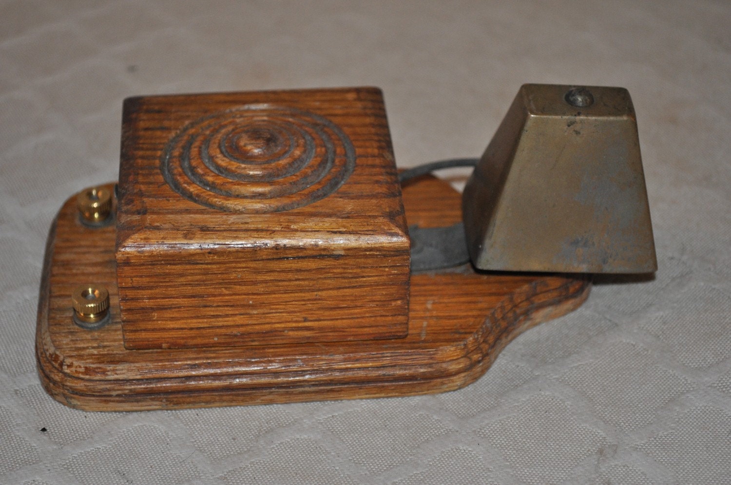 wooden doorbell