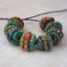 Big Handmade Brass-Fiber Bead for Artisan Jewelry Designs