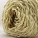 Destash Organic Cotton Yarn, Worsted Plant Dyed Yarn, Banana Cream, Ivory
