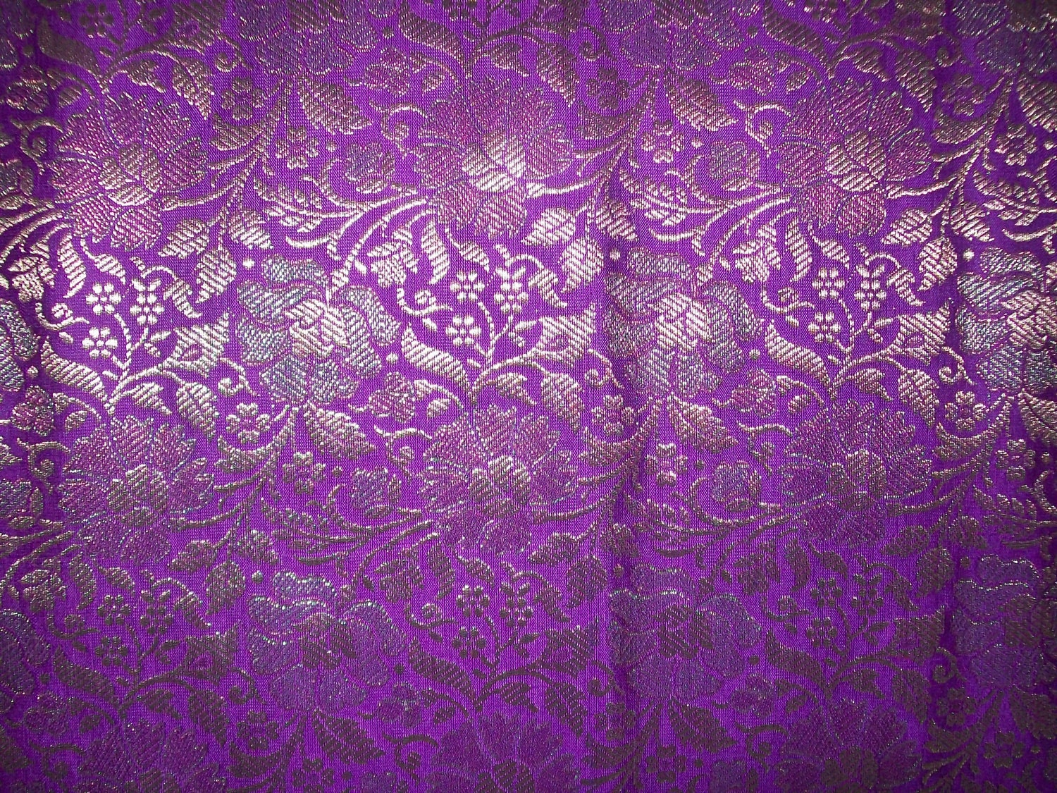 purple brocade fabric