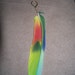 Parrot Feather Single Earring - Hair Extension - Cruelty Free