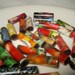 paper beads vegetable upcycle recycle paper tube beads assorted colors 1 inch