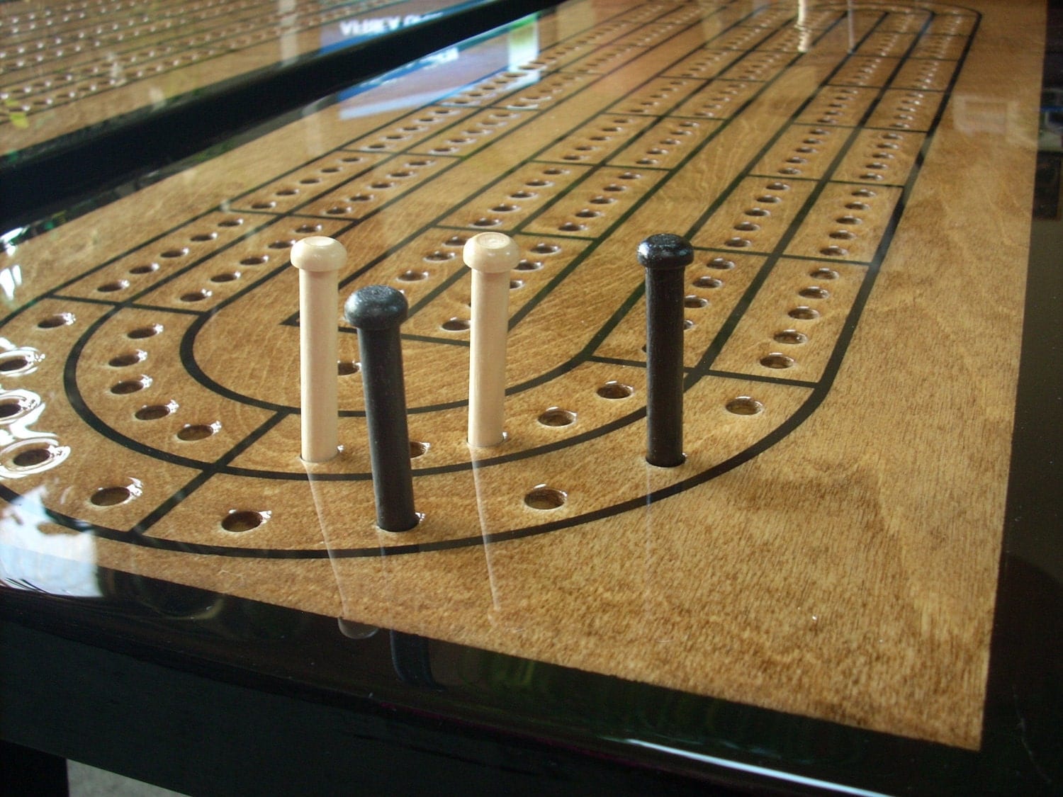 Cribbage Board Etsy GAME TABLE, Cribbage Board, Cribbage Table, Early American, Cribbage Board Coffee Table - Cribbage Board Etsy
