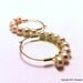 Hoop Earring: Ivory Button Freshwater Pearls