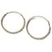 Pearl Hoop Earring, Ivory White Freshwater Wire-Wrapped, 14k Gold Filled