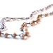 Rose Quartz and Pink Pearl Necklace, Rustic Hand Knotted Macrame, Thai Silver Clasp