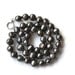 Freshwater Pearl Necklace, Black Baroque, Hand Knotted Single Strand