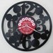 Handcrafted vinyl record clock