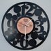 vinyl record clock (artist is Foghat)