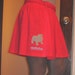 BULLDOG embroidered cotton skirt