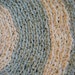 Yellow and Green Round Rug
